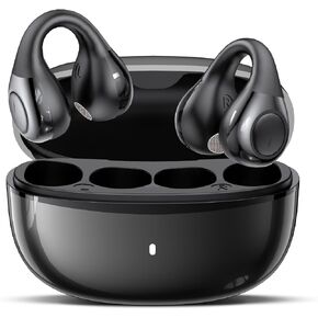 AI Translation Earbuds Real Time, 3-in-1 Translator Earbuds 150 Languages & Accents, HiFi Sound,fit iOS and Android,Open-Ear Clip-On Design for Travel,Learning and Business（Black） in Saudi Arabia