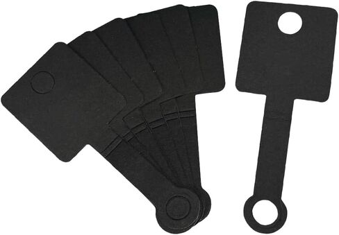 100 Pcs Bracelet Display Cards Necklace Keychain Holder Cards Adhesive Jewelry Packaging Cards Jewelry Hanging Cards Blank Jewelry Card Holder Jewelry Display Cardboard Black in Saudi Arabia