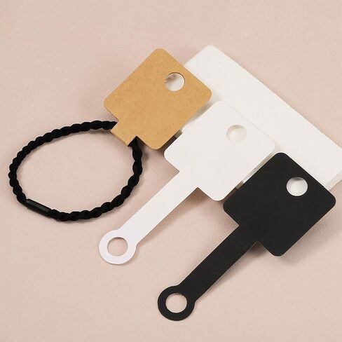 100 Pcs Bracelet Display Cards Necklace Keychain Holder Cards Adhesive Jewelry Packaging Cards Jewelry Hanging Cards Blank Jewelry Card Holder Jewelry Display Cardboard Black in Saudi Arabia