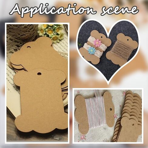 SUNNYCLUE 80Pcs Embroidery Thread Cardboard Bobbins Floss Bobbin Holder Kraft Paper Spool Camel Thick Cardboard Ribbon Storage Thread Wrapping Cards for Thread Cross Stitch Craft DIY Sewing Storage in Saudi Arabia