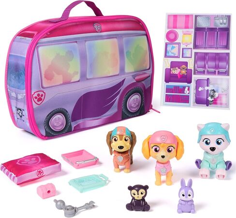 Paw Paw Patrol Skye's World Pupcation Rescue مجموعة مع Skye و Everest & Liberty Bobble Head Toy Toy & RV Camper ، ألعاب Kids for Boys & Girls Ages 3 & Up in Saudi Arabia