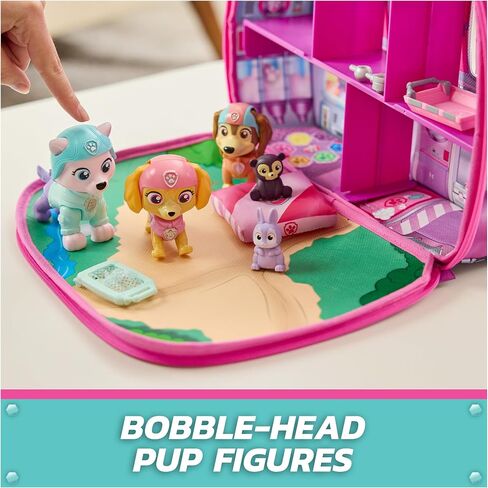 Paw Paw Patrol Skye's World Pupcation Rescue مجموعة مع Skye و Everest & Liberty Bobble Head Toy Toy & RV Camper ، ألعاب Kids for Boys & Girls Ages 3 & Up in Saudi Arabia