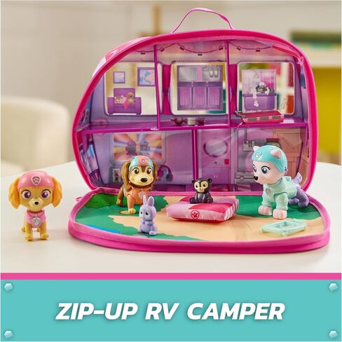 Paw Paw Patrol Skye's World Pupcation Rescue مجموعة مع Skye و Everest & Liberty Bobble Head Toy Toy & RV Camper ، ألعاب Kids for Boys & Girls Ages 3 & Up in Saudi Arabia