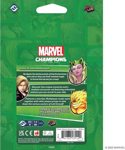 ألعاب Fantasy Flight Games Marvel The Card Game Trickster Takeover Pack-لعبة الاستراتيجية التعاونية للأطفال والكبار ، الذين تتراوح أعمارهم بين 14+ ، 1-4 لاعبين ، 45-90 دقيقة ، صنع in Kuwait