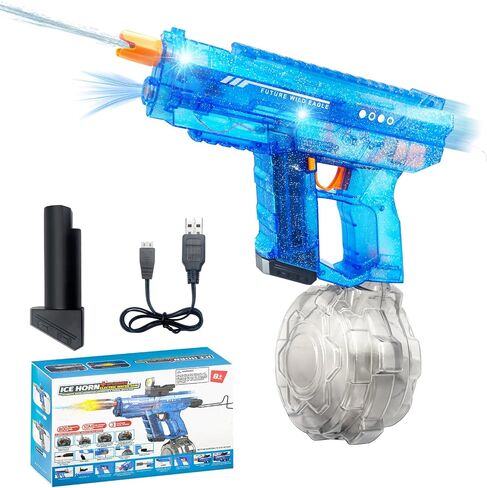 Electric Water Gun Automatic Squirt Gun for Kids & Adults 800CC High Capacity 32FT Long Range Dual-Mode Auto-Refill System for Pool & Beach Indoor & Outdoor Water Guns Play(Blue) in Saudi Arabia