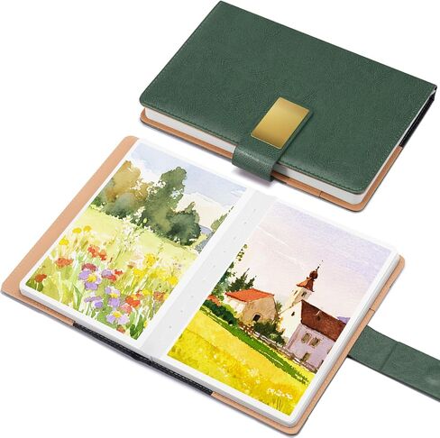 Watercolor Sketchbook,8.2 x 5.5 inch,20 Sheets Hot Press 100% Cotton 300 GSM 140lb,A5 Watercolor Paper for Art Painting, Drawing, Mixed Media in Kuwait
