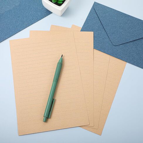 36 PCS Paper Paper and Occants وضعت Lake Blue Stationary Letter و Enversions 24pcs أوراق الكتابة + 12pcs 4x6 مظروف لخطابات الحب ومجموعات الدعوات الحزبية in Saudi Arabia