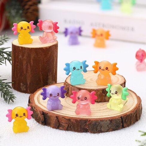 48 PCS MINI AXOLOTL RESIN SHARMS MINIERAURE AXOLOTL VOLSURINE in Saudi Arabia