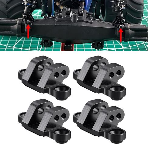 Aluminum RC Lower Shock Link Mount Adjustable Upgrade Parts for Losi 1/18 Mini LMT 4WD 4X4 Brushed Monster RC Truck in Saudi Arabia