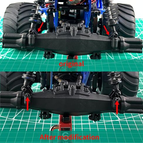 Aluminum RC Lower Shock Link Mount Adjustable Upgrade Parts for Losi 1/18 Mini LMT 4WD 4X4 Brushed Monster RC Truck in Saudi Arabia