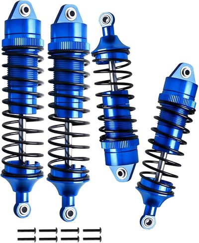 4PCS Aluminum Front Rear RC Shocks Absorber Upgrades Part for 1/10 Lasernut U4, Tenacity DB Pro,TENACITY TT Pro 4WD SCT, Metal Big Bore RC Shocks Damper 90mm 100mm Hop Ups,#LOS233011,Navy Blue in Saudi Arabia