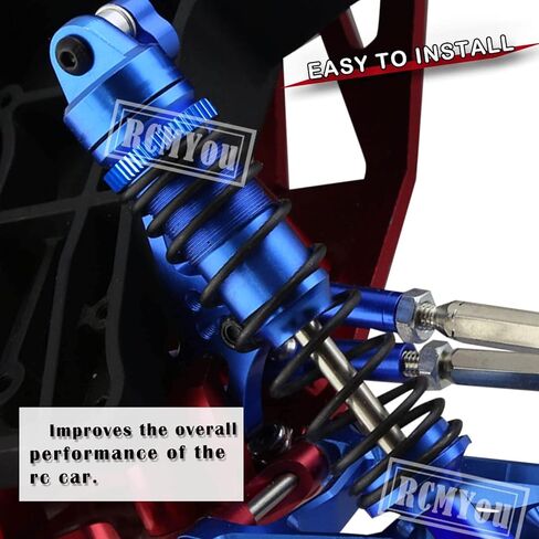 4PCS Aluminum Front Rear RC Shocks Absorber Upgrades Part for 1/10 Lasernut U4, Tenacity DB Pro,TENACITY TT Pro 4WD SCT, Metal Big Bore RC Shocks Damper 90mm 100mm Hop Ups,#LOS233011,Navy Blue in Saudi Arabia