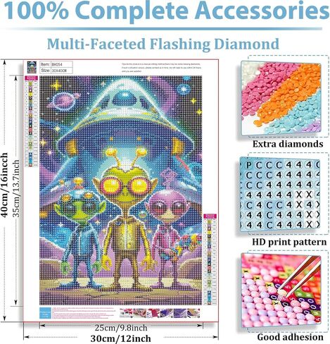 مجموعات الطلاء DFPSCLLA 5D Diamond للبالغين المبتدئين ، مجموعة Art Cross Diamond Art ، DIY كامل الحفر الماسي مجموعات الفن الأحجار الكريمة للبالغين ، ديكور الجدار المنزلي 12x16 بوصة in Kuwait