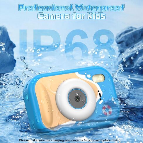 Kids Camera مقاومة للماء ، IP68 كاميرا تحت الماء للأطفال الذين تتراوح أعمارهم بين 3 و 12 عامًا ، وكاميرا Digital HD Kids مع تسجيل فيديو 1080 بكسل ، ومواد ABS متينة ، ولعب تجمع للفتيات الفتيات مع بطاقة 32 جيجابايت (وردي) in Kuwait