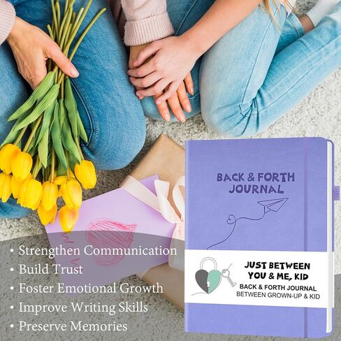 Just Between You and Me,Kid - Interactive Parent Child Journal with Creative Prompts for Conversations & Drawing, Back & Forth Journal for Grown-Up & Kid, Adults & Kids to Bond and Connect, Gift for Daughters/Sons, Moms/Dads, Grandparents in Kuwait