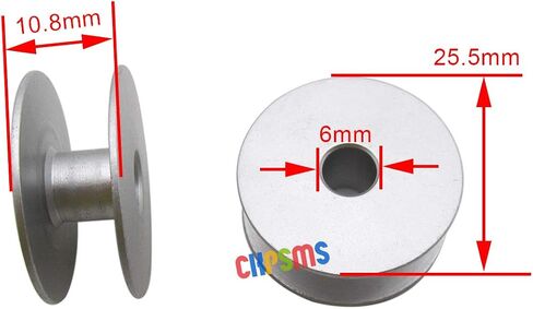 CKPSMS Brand-"M" Class Barge Aluminium Bobbins متوافق مع/استبدال Bernina Brand Sit Down Long-Arm Q16 ، Q20 ، Q24 (BB-25B+25pcs) in Saudi Arabia