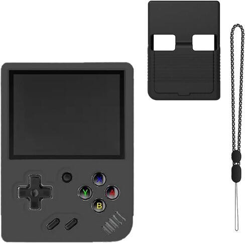 Case for Miyoo Mini Plus,NOUKAJU Silicone Protective Cover,Drop-Proof,Scratch-Proof,Shock-Proof,Dust-Proof,Protective Case for Miyoo Mini Plus Handheld Game Console(Black) in Saudi Arabia