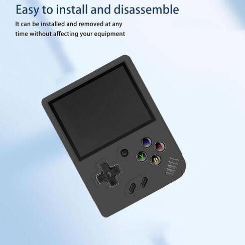 Case for Miyoo Mini Plus,NOUKAJU Silicone Protective Cover,Drop-Proof,Scratch-Proof,Shock-Proof,Dust-Proof,Protective Case for Miyoo Mini Plus Handheld Game Console(Black) in Saudi Arabia