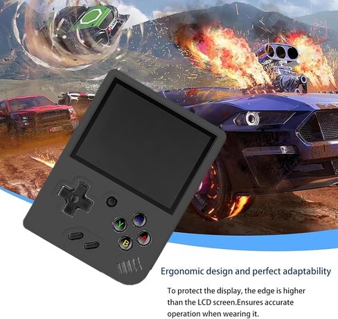 Case for Miyoo Mini Plus,NOUKAJU Silicone Protective Cover,Drop-Proof,Scratch-Proof,Shock-Proof,Dust-Proof,Protective Case for Miyoo Mini Plus Handheld Game Console(Black) in Saudi Arabia