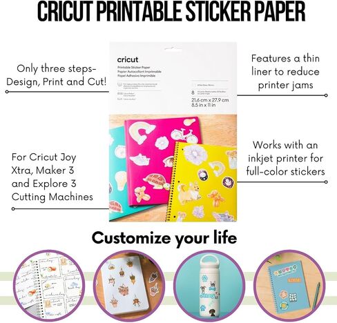 Cricut Ultimate All-in-One Materials and Accessories Bundle - 150+ Piece Beginner Sampler Material Kit Explore Air and Maker Machines - Vinyl, HTV, Card Making Packs, Pens & Sticker Paper in Saudi Arabia