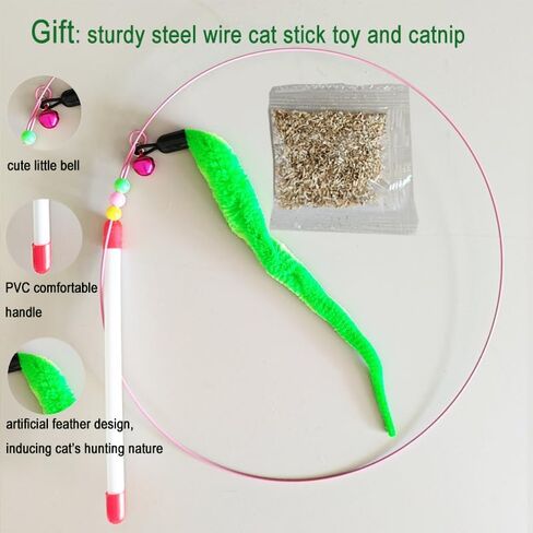 L Shape Cat Scratcher,Cardboard Cat Scratching with Ball Toy, Catnip, Wall Mounted Protecting Large Cat Scratcher Pad, Furniture Cat Scratch Pad for Indoor Cats (20 INCN) in Saudi Arabia