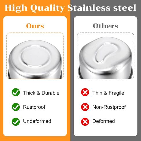 8 Pcs Stainless Steel Bird Feeder Bowls Bird Food Water Bowls with Clamp Holders Birds Food Bowl for Cage Parrot Coop Feeding Dishs for Cockatiel Conure Budgie Parakeet Macaw Lovebird Small Animal in Saudi Arabia