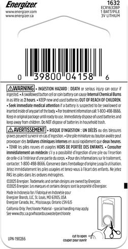 Energizer 1632 Lithium Coin Battery, 1 Pack in Kuwait