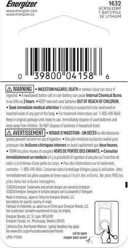 Energizer 1632 Lithium Coin Battery, 1 Pack in Kuwait