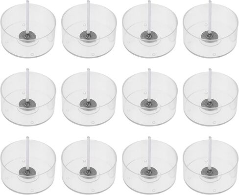 220pcs طقم صنع الشموع - قوالب حامل البلاستيك مع 200 فتيل و 20 كؤوس مستديرة واضحة - شموع نذرية DIY لحفلات الحرف المنزلية in Saudi Arabia