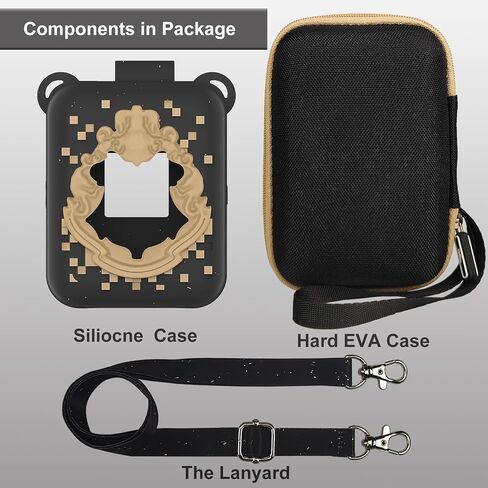 JCHPINE HARD CASE و SILICONE COVER FOR BITZEE HARRY POTTER TOY DIGICAL PET ، إكسسوارات لحيوانات هاري بوتر الافتراضية الافتراضية (أسود) in Kuwait