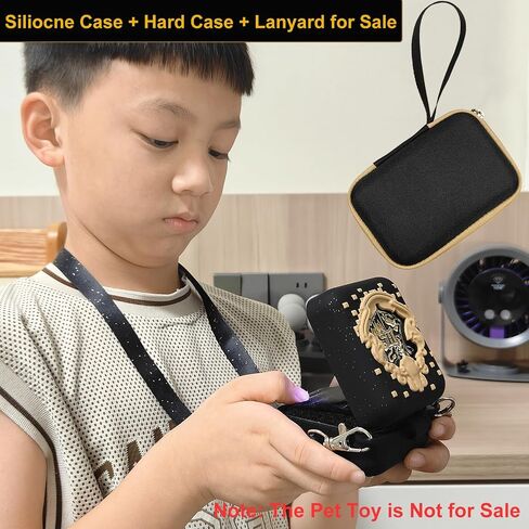 JCHPINE HARD CASE و SILICONE COVER FOR BITZEE HARRY POTTER TOY DIGICAL PET ، إكسسوارات لحيوانات هاري بوتر الافتراضية الافتراضية (أسود) in Kuwait