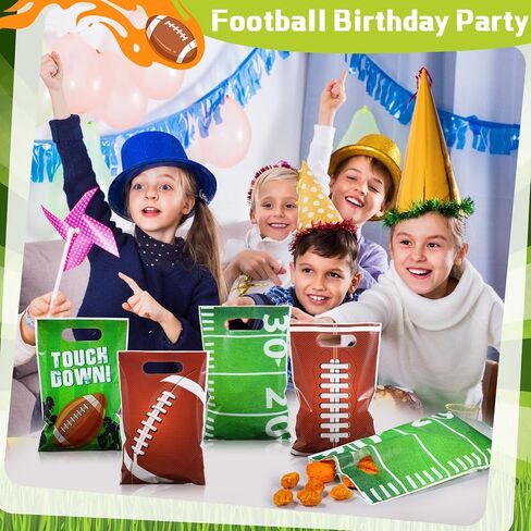 Pajean 120 Pcs Football Party Bags Plastic Sport Favor Bags for Football Themed Party Decorations Supplies in Saudi Arabia