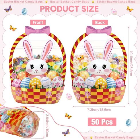 FUUTREO 50 PCS Halloween FAVE FACS DRAPRANT CALDRON COOLDRON ALEGED POUCHES مع مقابض قابلة للاستمتاع بأكياس هدايا بلاستيكية مخيفة للعطلات لعطلة عيد الهالوين. in Saudi Arabia