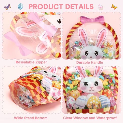 FUUTREO 50 PCS Halloween FAVE FACS DRAPRANT CALDRON COOLDRON ALEGED POUCHES مع مقابض قابلة للاستمتاع بأكياس هدايا بلاستيكية مخيفة للعطلات لعطلة عيد الهالوين. in Saudi Arabia