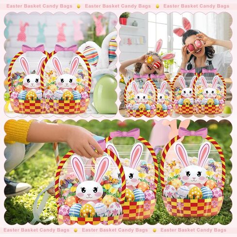 FUUTREO 50 PCS Halloween FAVE FACS DRAPRANT CALDRON COOLDRON ALEGED POUCHES مع مقابض قابلة للاستمتاع بأكياس هدايا بلاستيكية مخيفة للعطلات لعطلة عيد الهالوين. in Saudi Arabia