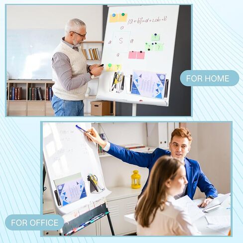 2 PCS حامل الملف المغناطيسي و 2 PCS Magnetic Dry Erase Marker منظم رف أكريليك واضح لمجلة خزائن الوثائق البيضاء in Saudi Arabia