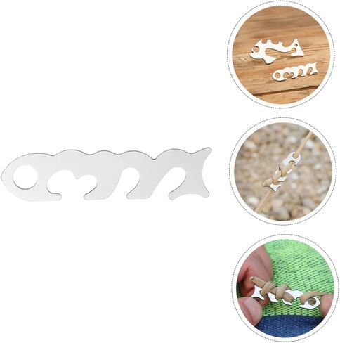 Toyandona Stainless Rope rope rope staned set 3 pcs موصلات مشبك سلك التخييم القابلة للتعديل لإعداد خيمة التروس في الهواء الطلق والقطن in Saudi Arabia