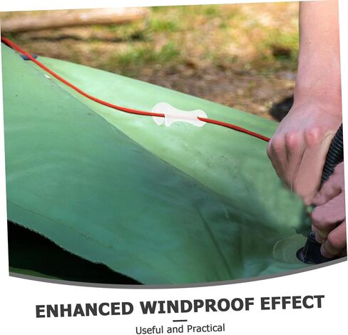 BESPORTBLE 20Pcs Glow Dark Tent Guyline Adjusters Lightweight Plastic Buckles for Camping Hiking Outdoor Gear Antislip Windproof Design for Improved Stability and Easy Setup in Saudi Arabia