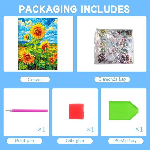 PERFECTSIGHT Cute 5D Diamond Art Kits with Wooden Frame, Kawaii DIY Painting Art for Adults Teen, Diamond Arts and Crafts Sets, Big Gem Full Drill Diamond Dots for Home Wall Decor (Comic Kuro) in Saudi Arabia