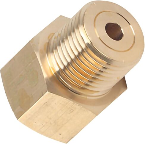CO2 Adapter Brass Cylinder W21.8 CGA320 Adapter Converter for Aquarium Fish Easy Installation(W21.8 convert to CGA320) in Saudi Arabia
