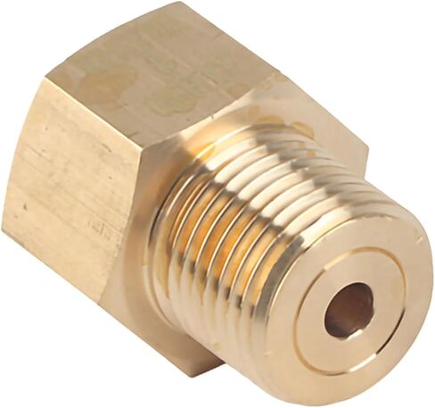CO2 Adapter Brass Cylinder W21.8 CGA320 Adapter Converter for Aquarium Fish Easy Installation(W21.8 convert to CGA320) in Saudi Arabia