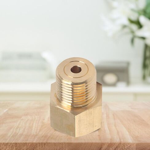 CO2 Adapter Brass Cylinder W21.8 CGA320 Adapter Converter for Aquarium Fish Easy Installation(W21.8 convert to CGA320) in Saudi Arabia