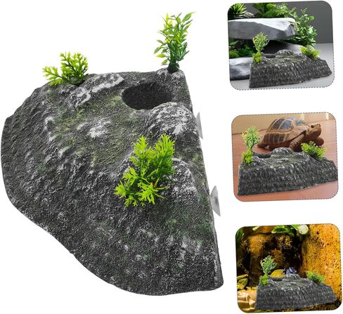 ERINGOGO Turtle Basking Platform Climbing Ramp Floating Island and Hiding Hole for Tortoises and Reptiles Safe and Aquarium Decoration for Exercise and Resting Tanks in Saudi Arabia