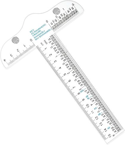 6 "مسطرة أكريليك T-square وصياغة T Square Bats و Retric Sewing Attracts أدوات الصياغة لصياغة الصياغة ، وصياغة العمل ، وتأطير الفن ، وصنع الكتب السكر. in Saudi Arabia