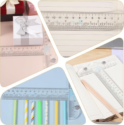 6 "مسطرة أكريليك T-square وصياغة T Square Bats و Retric Sewing Attracts أدوات الصياغة لصياغة الصياغة ، وصياغة العمل ، وتأطير الفن ، وصنع الكتب السكر. in Saudi Arabia