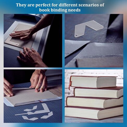 Olycraft 6pcs أداة miter acrylic corner miter لتجليد الكتب 2/3/5/6/8/8/10mm دليل غلاف كتاب واضحة الدليل in Saudi Arabia