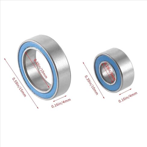 RC Car Parts Compatible with Redcat Gen7 for Everest 1/10 RC Crawler Car Upgrade Modification Parts Accessories 25Pcs Sealed Bearing Kit in Saudi Arabia