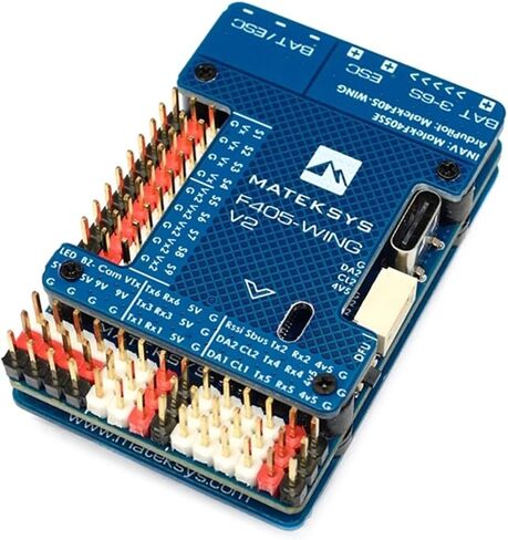 Mateksys F405 Wing V2 Flight Controller STM32F405RGT6 ICM42688P ، OSD ، SD SLOT ARDUPILOT/INAV للطائرة RC in Saudi Arabia