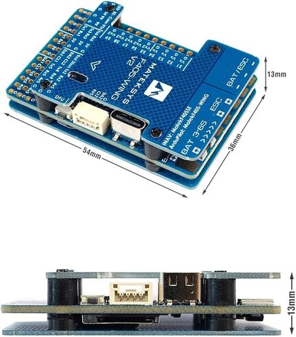 Mateksys F405 Wing V2 Flight Controller STM32F405RGT6 ICM42688P ، OSD ، SD SLOT ARDUPILOT/INAV للطائرة RC in Saudi Arabia