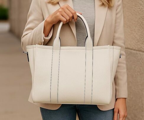 Genuine Leather Satchel Handbag for Women Handmade Shoulder Bag Cowhide Tote Purse in Saudi Arabia
